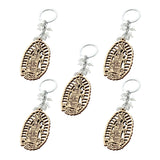 Maxbell 5Pcs Baptism Keychain Baptism Souvenir Recuerdos DE Bautizo for Baptism Boy White Beads