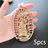 Maxbell 5Pcs Baptism Keychain Baptism Souvenir Recuerdos DE Bautizo for Baptism Boy White Beads