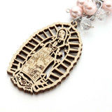 Maxbell 5Pcs Baptism Keychain Baptism Souvenir Recuerdos DE Bautizo for Baptism Boy Pink Beads