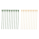 Maxbell 10Pcs Flower Stems Arrangement DIY Craft Branch for Wedding Party Decor green