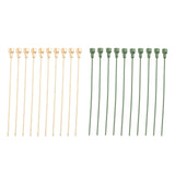 Maxbell 10Pcs Flower Stems Arrangement DIY Craft Branch for Wedding Party Decor green