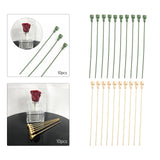 Maxbell 10Pcs Flower Stems Arrangement DIY Craft Branch for Wedding Party Decor green