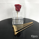 Maxbell 10Pcs Flower Stems Arrangement DIY Craft Branch for Wedding Party Decor Aureate
