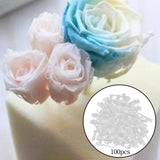 Maxbell 100Pcs Flowers Fixed Tube Wedding Arrangement Micro Landscape Supplies S