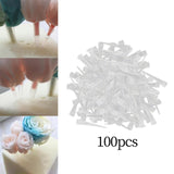 Maxbell 100Pcs Flowers Fixed Tube Wedding Arrangement Micro Landscape Supplies S