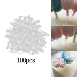 Maxbell 100Pcs Flowers Fixed Tube Wedding Arrangement Micro Landscape Supplies S