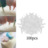Maxbell 100Pcs Flowers Fixed Tube Wedding Arrangement Micro Landscape Supplies L