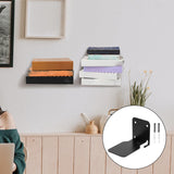 Maxbell Invisible Floating Bookshelf Metal Shelves Holder for Library Entryway