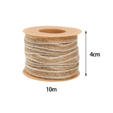 Maxbell 10M Jute Rope Decor Handmade Packing Cords Hemp Wrap Gift Artwork 5mm DIY