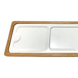 Maxbell 3 Grids Color Pallet Crafts Mixing Tray Creative Art Holder Poster Wooden