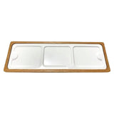 Maxbell 3 Grids Color Pallet Crafts Mixing Tray Creative Art Holder Poster Wooden