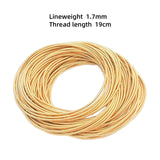 Maxbell Trendy Spring Bracelet Stainless Steel Durable Unisex for Street Gold