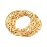 Maxbell Trendy Spring Bracelet Stainless Steel Durable Unisex for Street Gold