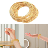 Maxbell Trendy Spring Bracelet Stainless Steel Durable Unisex for Street Gold