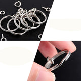 Maxbell 150Pcs Keychain with Chain Set Screw Eye Pins Findings Accessories Metal