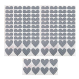 Maxbell Pack of 300 Heart Shaped Scratch Off Stickers Labels for DIY Supplies Gift Gray