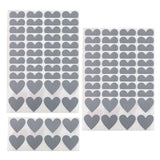 Maxbell Pack of 300 Heart Shaped Scratch Off Stickers Labels for DIY Supplies Gift Gray