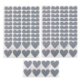 Maxbell Pack of 300 Heart Shaped Scratch Off Stickers Labels for DIY Supplies Gift Gray