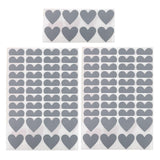 Maxbell Pack of 300 Heart Shaped Scratch Off Stickers Labels for DIY Supplies Gift Gray