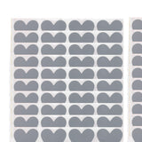 Maxbell Pack of 300 Heart Shaped Scratch Off Stickers Labels for DIY Supplies Gift Gray