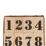 Maxbell Wooden Stamp Set DIY Scrapbook Planner Journal Decor Kids Painting Bold Numbers