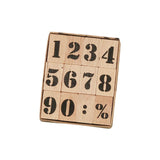 Maxbell Wooden Stamp Set DIY Scrapbook Planner Journal Decor Kids Painting Bold Numbers