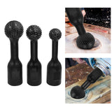 Maxbell 3 Pieces Sphere Rotary Burr Rotary Grinding Head for Polishing Grinding