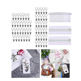 Maxbell 30x Angel Keychain Angel Pendant Key Holder for Christening Gift 30Pieces Keychains