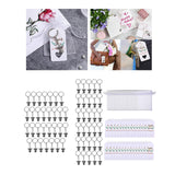Maxbell 30x Angel Keychain Angel Pendant Key Holder for Christening Gift 30Pieces Keychains