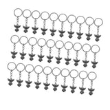 Maxbell 30x Angel Keychain Angel Pendant Key Holder for Christening Gift 30Pieces Keychains