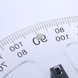 Maxbell Math Geometry Ruler Teaching Aids Schooling Tool for Home School Drawing 4pcs Ruler Compass