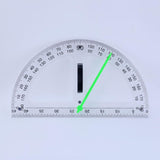 Maxbell Math Geometry Ruler Teaching Aids Schooling Tool for Home School Drawing 4pcs Ruler Compass