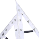 Maxbell Math Geometry Ruler Teaching Aids Schooling Tool for Home School Drawing 2pcs Ruler