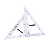Maxbell Math Geometry Ruler Teaching Aids Schooling Tool for Home School Drawing 2pcs Ruler