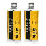 Maxbell Welding Glue Cold Weld Repair Metal Repair Agent for Cold Weld Casting 50ml Grey