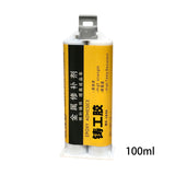 Maxbell Welding Glue Cold Weld Repair Metal Repair Agent for Cold Weld Casting 100ml Light Grey