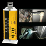 Maxbell Welding Glue Cold Weld Repair Metal Repair Agent for Cold Weld Casting 100ml Light Grey
