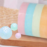 Maxbell Funny Sticky Ball Rolling Tape Crafts Decorative for Adult Kids Children Light Yellow