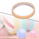 Maxbell Funny Sticky Ball Rolling Tape Crafts Decorative for Adult Kids Children Light Yellow