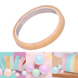 Maxbell Funny Sticky Ball Rolling Tape Crafts Decorative for Adult Kids Children Light Yellow
