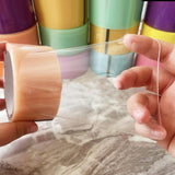 Maxbell Funny Sticky Ball Rolling Tape Relaxing Crafts 8 Meter Artist Decoration Light Pink