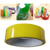 Maxbell Funny Sticky Ball Tapes Supplies Handmade Crafts 10M for Relaxing Party Art Yellow