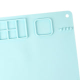 Maxbell Silicone Craft Mat Countertop Protector DIY Washable for Crafting Painting Blue