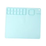Maxbell Silicone Craft Mat Countertop Protector DIY Washable for Crafting Painting Blue
