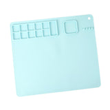 Maxbell Silicone Craft Mat Countertop Protector DIY Washable for Crafting Painting Blue