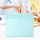 Maxbell Silicone Craft Mat Countertop Protector DIY Washable for Crafting Painting Blue