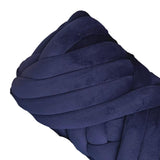 Maxbell Chunky Yarn Hand Knit Yarn Washable for Pet Bed Arm Knitted Blanket Craft Dark Blue