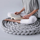 Maxbell Chunky Yarn Hand Knit Yarn Washable for Pet Bed Arm Knitted Blanket Craft Dark Blue