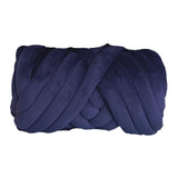 Maxbell Chunky Yarn Hand Knit Yarn Washable for Pet Bed Arm Knitted Blanket Craft Dark Blue