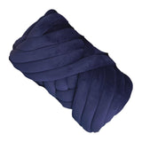 Maxbell Chunky Yarn Hand Knit Yarn Washable for Pet Bed Arm Knitted Blanket Craft Dark Blue